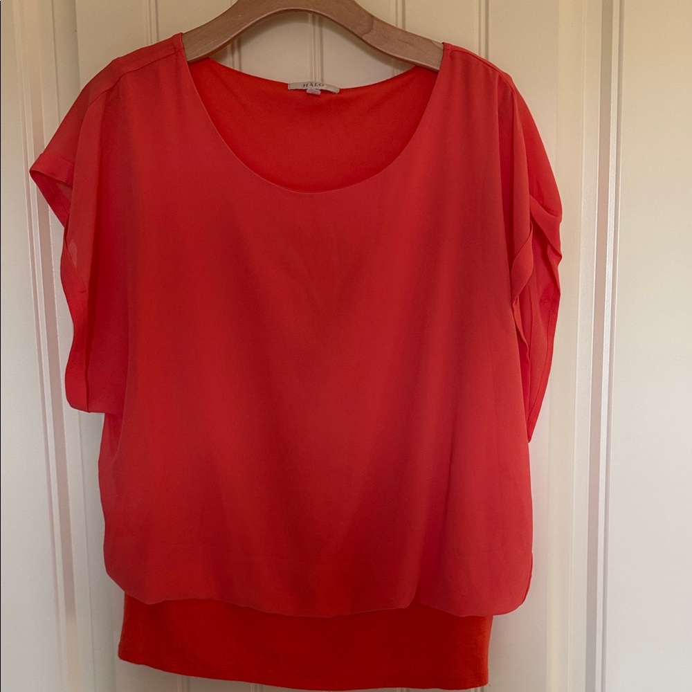 Halo Vibrant Red Blouse